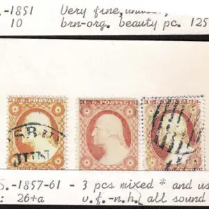 Lot 101 - UNITED STATES: 1851-57, 3c perf. & imperf. Fakes and Fantasies; A selection of 11 covers; 1 front and 39 stamps - Image 17