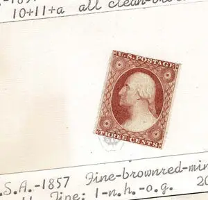 Lot 101 - UNITED STATES: 1851-57, 3c perf. & imperf. Fakes and Fantasies; A selection of 11 covers; 1 front and 39 stamps - Image 20