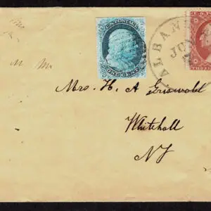 Lot 101 - UNITED STATES: 1851-57, 3c perf. & imperf. Fakes and Fantasies; A selection of 11 covers; 1 front and 39 stamps - Image 23