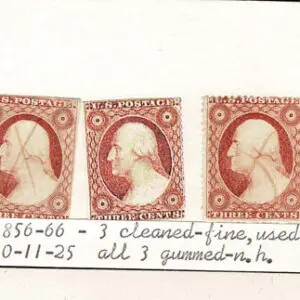 Lot 101 - UNITED STATES: 1851-57, 3c perf. & imperf. Fakes and Fantasies; A selection of 11 covers; 1 front and 39 stamps - Image 27