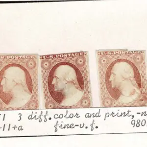 Lot 101 - UNITED STATES: 1851-57, 3c perf. & imperf. Fakes and Fantasies; A selection of 11 covers; 1 front and 39 stamps - Image 29