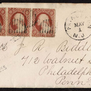 Lot 101 - UNITED STATES: 1851-57, 3c perf. & imperf. Fakes and Fantasies; A selection of 11 covers; 1 front and 39 stamps - Image 36