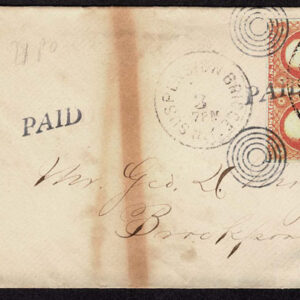 Lot 101 - UNITED STATES: 1851-57, 3c perf. & imperf. Fakes and Fantasies; A selection of 11 covers; 1 front and 39 stamps - Image 38