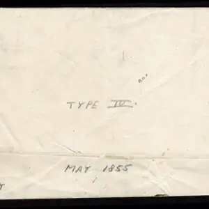 Lot 102 - UNITED STATES:  1855; 1c blue probable sheet margin Pair on circular - Image 2