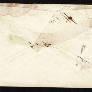 Lot 104 - UNITED STATES:  1857  1c blue vertical STRIP OF THRESS tied  blue grid and blue PETERSBURG VA FEB27 c.d.s. - Image 2