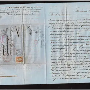 Lot 115 - UNITED STATES Used to France: 1861 to 62 30c orange - Image 5