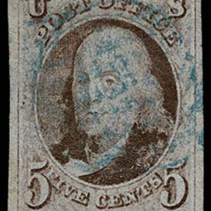 Lot 014 - UNITED STATES: 1847 5c brown - Image 1
