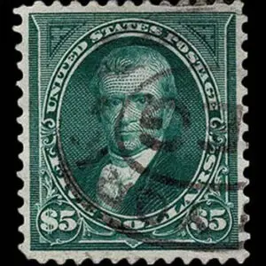 Lot 164 - UNITED STATES: 1895 $5 dark green - Image 1