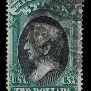 Lot 176 - UNITED STATES: Officials;1873 $2.00 green & black, - Image 1