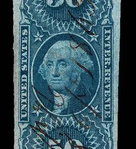 Lot 178 - UNITED STATES: Surety Bond; 1862 - 71, 50c blue, - Image 1