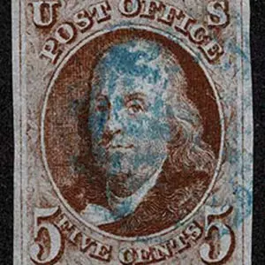Lot 018 - UNITED STATES: 1847 5c brown orange - Image 1