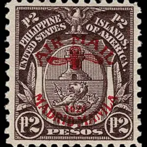 Lot 191 - UNITED STATES: Philippines Air post; 1926  Madrid Manila 2p violet brown - Image 1