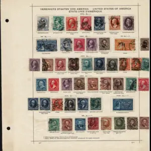 Lot 194 - UNITED STATES: 1851 to 1909; several hundred primarily used on old-time Schaubek album pages - Image 17