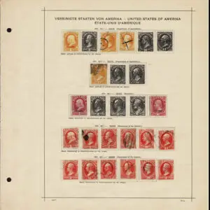 Lot 194 - UNITED STATES: 1851 to 1909; several hundred primarily used on old-time Schaubek album pages - Image 23