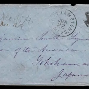 Lot 196 - UNITED STATES: Postal History; 1870's Bank Note Issues used to Japan ;Group of 14 envelopes - Image 1