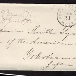 Lot 196 - UNITED STATES: Postal History; 1870's Bank Note Issues used to Japan ;Group of 14 envelopes - Image 14