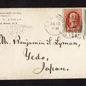 Lot 196 - UNITED STATES: Postal History; 1870's Bank Note Issues used to Japan ;Group of 14 envelopes - Image 20