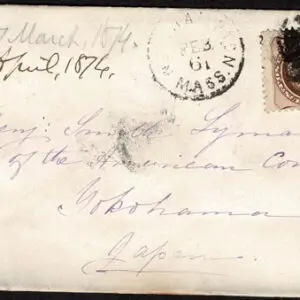 Lot 196 - UNITED STATES: Postal History; 1870's Bank Note Issues used to Japan ;Group of 14 envelopes - Image 24