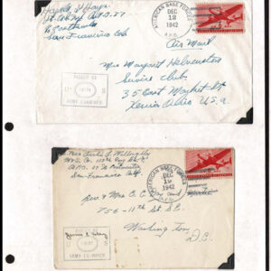 Lot 197 - UNITED STATES - British Solomon Islands:  United States Military mail covers, majority 6c stationery, but many franked. 154 in total - Image 11