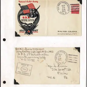 Lot 197 - UNITED STATES - British Solomon Islands:  United States Military mail covers, majority 6c stationery, but many franked. 154 in total - Image 13