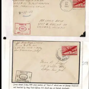 Lot 197 - UNITED STATES - British Solomon Islands:  United States Military mail covers, majority 6c stationery, but many franked. 154 in total - Image 17