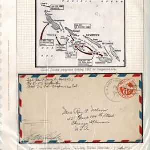 Lot 197 - UNITED STATES - British Solomon Islands:  United States Military mail covers, majority 6c stationery, but many franked. 154 in total - Image 18