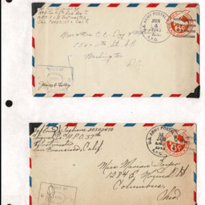 Lot 197 - UNITED STATES - British Solomon Islands:  United States Military mail covers, majority 6c stationery, but many franked. 154 in total - Image 21