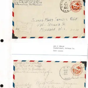 Lot 197 - UNITED STATES - British Solomon Islands:  United States Military mail covers, majority 6c stationery, but many franked. 154 in total - Image 22