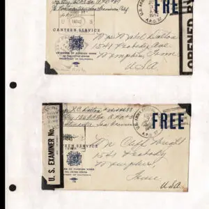 Lot 197 - UNITED STATES - British Solomon Islands:  United States Military mail covers, majority 6c stationery, but many franked. 154 in total - Image 33