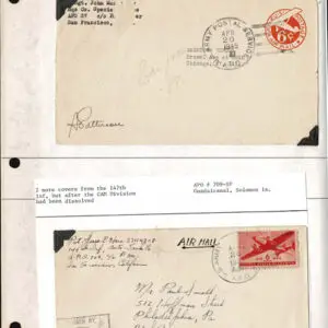 Lot 197 - UNITED STATES - British Solomon Islands:  United States Military mail covers, majority 6c stationery, but many franked. 154 in total - Image 39