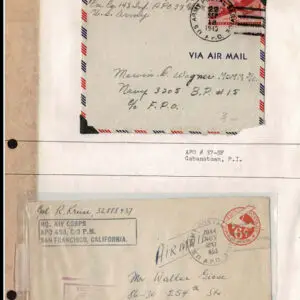 Lot 197 - UNITED STATES - British Solomon Islands:  United States Military mail covers, majority 6c stationery, but many franked. 154 in total - Image 50
