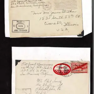 Lot 197 - UNITED STATES - British Solomon Islands:  United States Military mail covers, majority 6c stationery, but many franked. 154 in total - Image 55