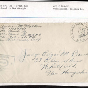 Lot 197 - UNITED STATES - British Solomon Islands:  United States Military mail covers, majority 6c stationery, but many franked. 154 in total - Image 58
