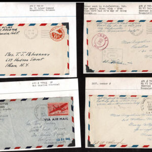 Lot 197 - UNITED STATES - British Solomon Islands:  United States Military mail covers, majority 6c stationery, but many franked. 154 in total - Image 66