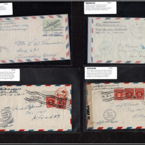 Lot 197 - UNITED STATES - British Solomon Islands:  United States Military mail covers, majority 6c stationery, but many franked. 154 in total - Image 82