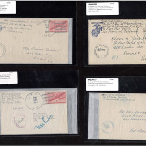 Lot 197 - UNITED STATES - British Solomon Islands:  United States Military mail covers, majority 6c stationery, but many franked. 154 in total - Image 87