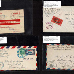 Lot 197 - UNITED STATES - British Solomon Islands:  United States Military mail covers, majority 6c stationery, but many franked. 154 in total - Image 93
