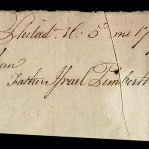 Lot 001 - UNITED STATES: Stampless; May 16, 1769  folded letter sheet bearing large red two line PHILA / DELPHIA origin - Image 3