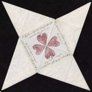 Lot 206 - UNITED STATES :Hand-drawn Intricate Secret folded Valentine letter - Image 3