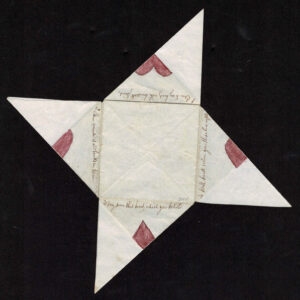 Lot 206 - UNITED STATES :Hand-drawn Intricate Secret folded Valentine letter - Image 4