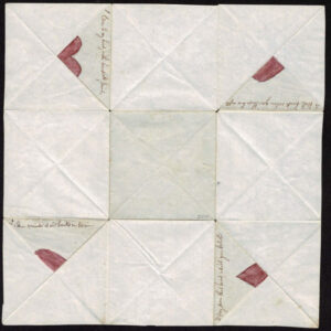 Lot 206 - UNITED STATES :Hand-drawn Intricate Secret folded Valentine letter - Image 6