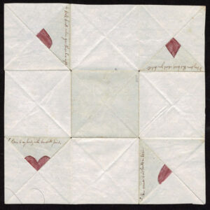 Lot 206 - UNITED STATES :Hand-drawn Intricate Secret folded Valentine letter - Image 8