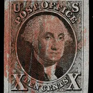 Lot 021 - UNITED STATES: 1847 10c black - Image 1