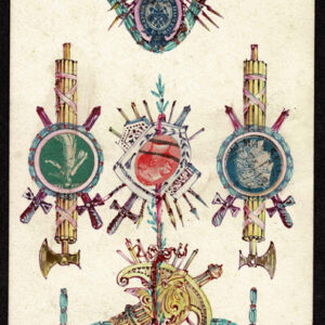 Lot 216 - FRANCE: Stamp collage  on unused postcard made in France - Image 3