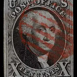 Lot 022 - UNITED STATES: 1847 10c black - Image 1