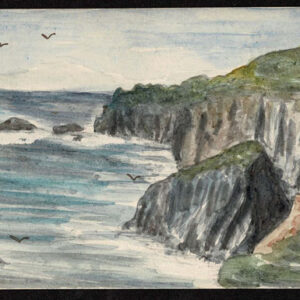 Lot 225 - GREAT BRITAIN: 1903 hand-drawn and water colored :"Lands End" drawing by E.F. dated 5/11/03. - Image 1