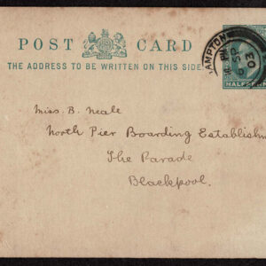 Lot 226 - GREAT BRITAIN, 1903 postal card depicting very cute hand-drawn water color of two cows by a stream - Image 2