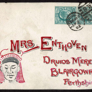 Lot 227 - GREAT BRITAIN: 1903 hand-drawn front with an elaborate addressing to Perthshire  and an Egyptian looking man - Image 1