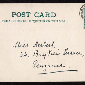 Lot 228 - GREAT BRITAIN: 1904 Local Postal Card with hand-drawn and colored old time Scottish face - Image 2