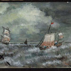 Lot 230 - GREAT BRITAIN: 1904 wonderfully drawn and colored navel scene by K.B.. - Image 1